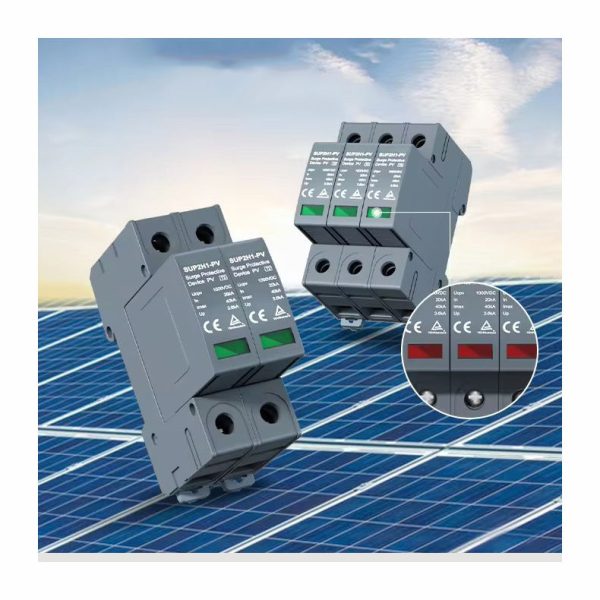 40KA DC Arrester Solar Photovoltaic Surge Protector 500V800V1000V1200V1500V T2 Type SPD