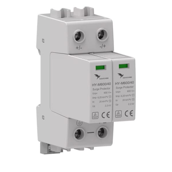 DC 40KA SPD T1+T2 1500V-1200V Solar Surge Protector Arrester 2P 3P High Voltage Protection Devices