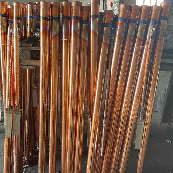 Copper Plating Earth Grounding Rod With Clamp for Electric Fence Lightning Protection