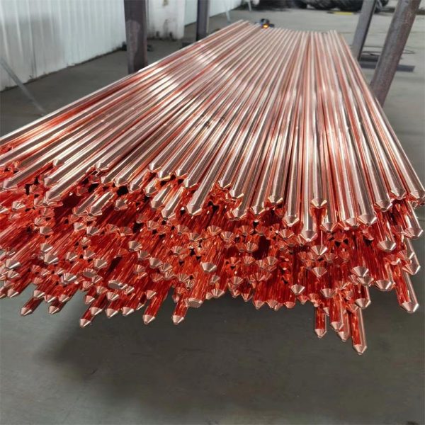 High Quality Copper Clad Steel Earth Rods Copper Material Copper Ground Earth Rod Price