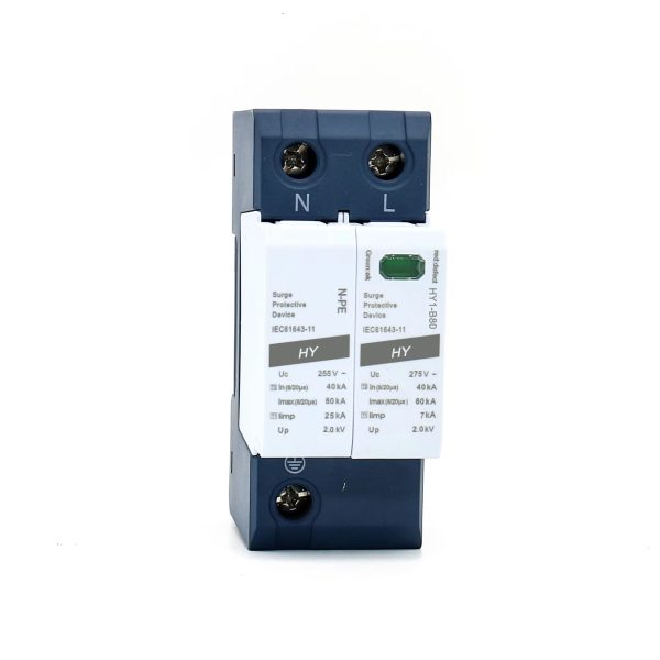 Lightning Surge Protector for Electronic Equipment AC T2 2P Max 40KA Imax for Solar System Surge Arrester in Carton - Image 2