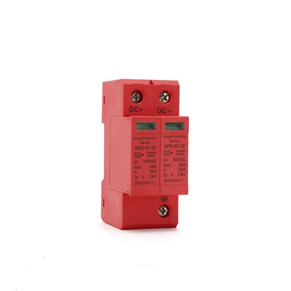 800V 1000V 1500V DPS Solar PV DC SPD Lightning Protection Surge Protector Arrester Device with Imax 40ka Surge Protection - Image 2