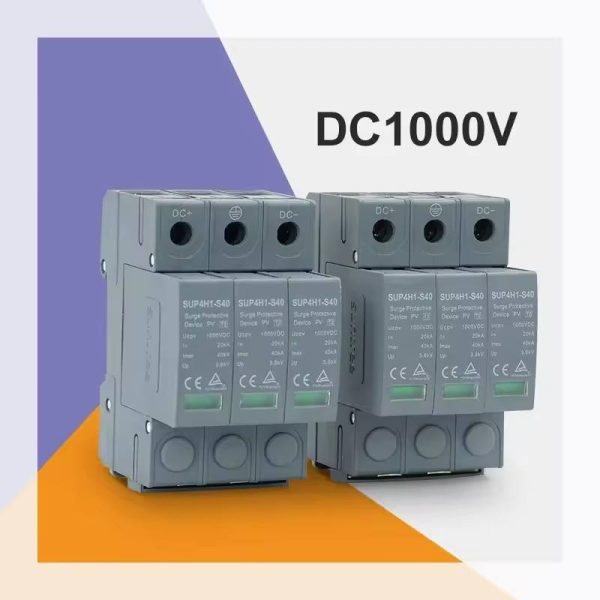 800V DC Surge Protective Device T2 Type 3P Surge Arrester Protector for Solar PV System Certified by TUV CB 40KA Imax 20KA Imax - Image 2