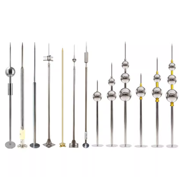 High Quality Thunder Protector Copper Lightning Conductor Arrester Lightning Rod for Building - Image 2