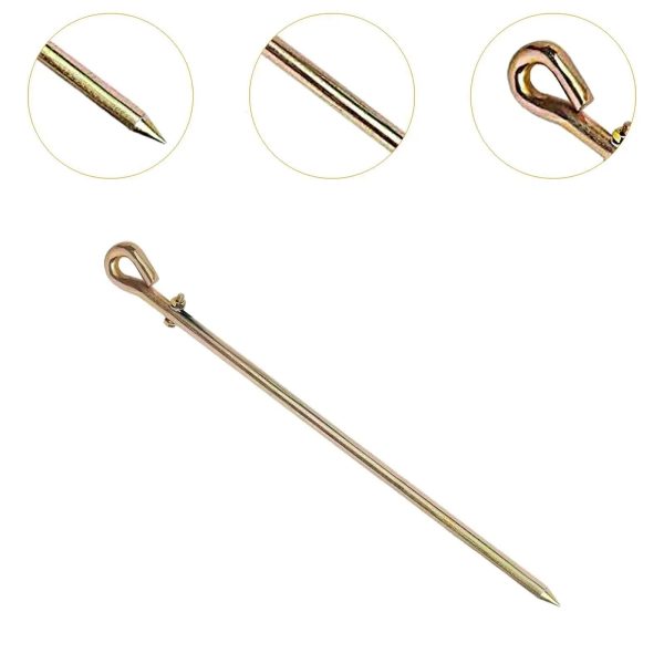 Ground Rod Kit 45Cm Copper Grounding Rod With Wire Clamps and Connectors Suitable for RV Electrical Earthing RV Grounding Rod - Image 2