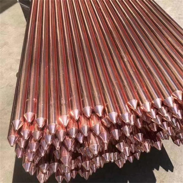 16mm 1.5m Copper Clad Steel Earthing Rod Copper Clad Steel Grounding Rod - Image 2