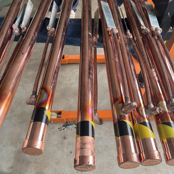 Copper Plating Earth Grounding Rod With Clamp for Electric Fence Lightning Protection - Image 2
