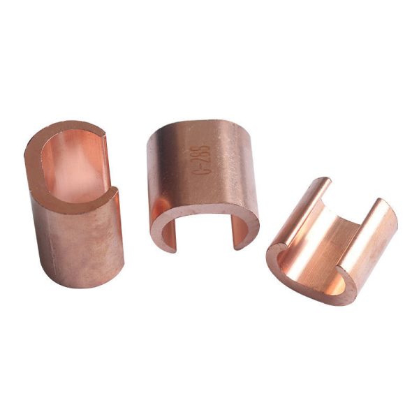 C-Type Copper Clamp Clips Double Wire Matching Cable Glands with Tin for Cable Branches - Image 2