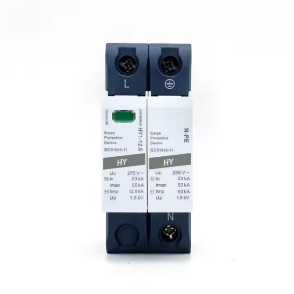 Thunder Protector 2P 275V Surge Protective Device AC SPD Solar PV Arrester with 40ka Imax Lightning Protection - Image 3