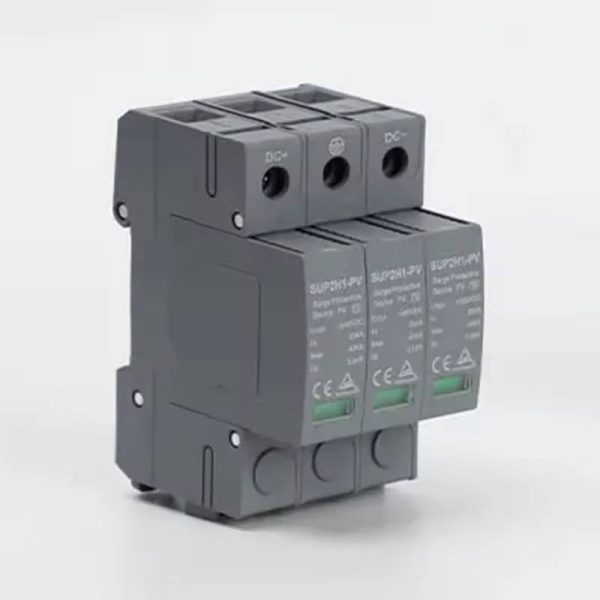 800V DC Surge Protective Device T2 Type 3P Surge Arrester Protector for Solar PV System Certified by TUV CB 40KA Imax 20KA Imax - Image 3