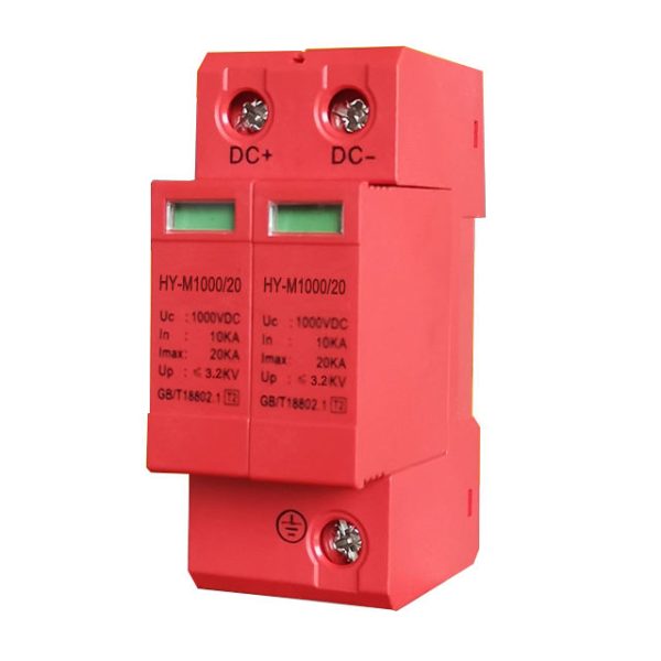 2Pole 2P DC 1000V Solar PV Surge Protector DPS Protection Arrester Device 20KA-40ka Surge Protection Type T2 - Image 3