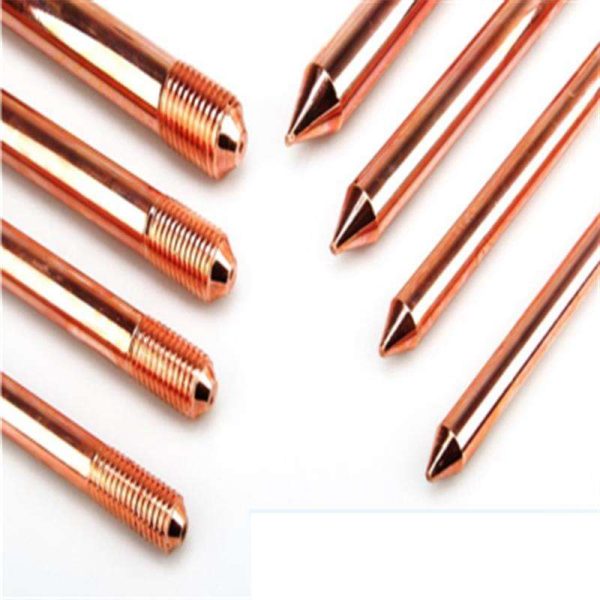 Copper Earthing Rods 1/2" 5/8" 3/4" Copper Zinc Plated Ground Rods Steel with Copper Clad Steel Material Earthing Rod - Image 3