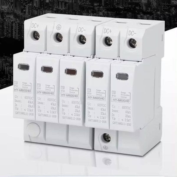 2p 1000v Dc Spd Surge Protector Solar Pv Protection Devices 20ka 40ka 60ka 80ka Thunder Peak Suppressor - Image 4