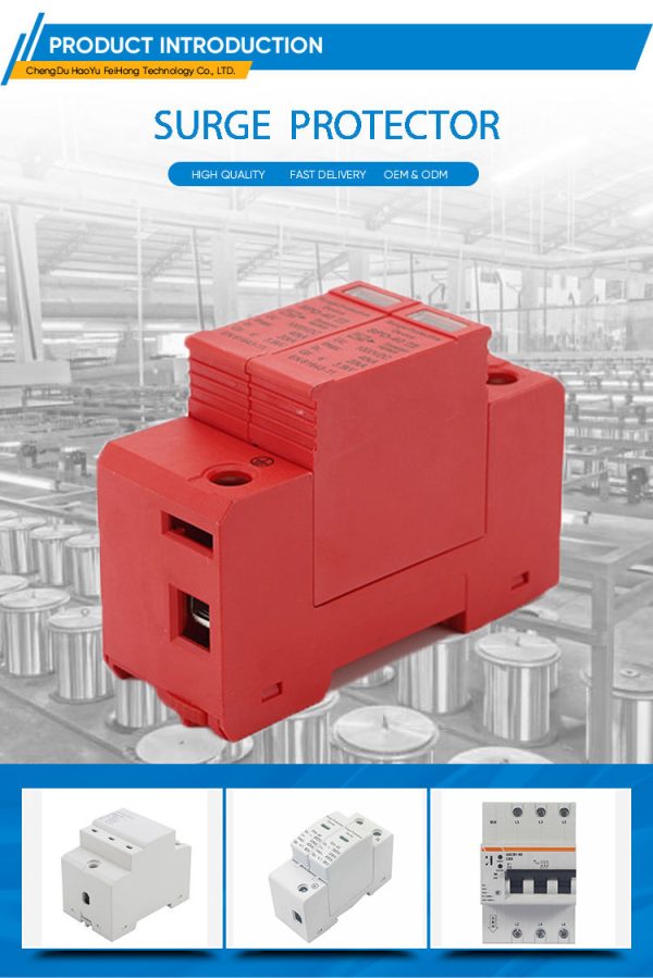 800V 1000V 1500V DPS Solar PV DC SPD Lightning Protection Surge Protector Arrester Device with Imax 40ka Surge Protection - Image 4
