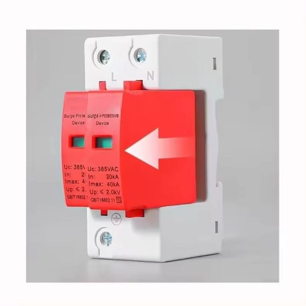 2P DC Photovoltaic Lightning Protector Low-Voltage T2 Surge Arrester Device 40KA Surge Protective Voltage Surge Management - Image 4