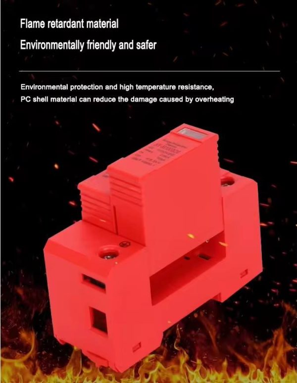 Seanro 1000V 3Pole 40KA Solar Pv Surge Arrester Lighting Surge Protection T2 Type DC Solar SPD Dc Surge Protector - Image 4
