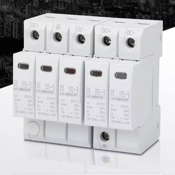 2P 3P T1 T2 Type Arrester 600v 1000v 20ka 40ka 60ka Solar Pv Surge Protector 20ka 40ka 60ka Discharge Current DC Surge - Image 5