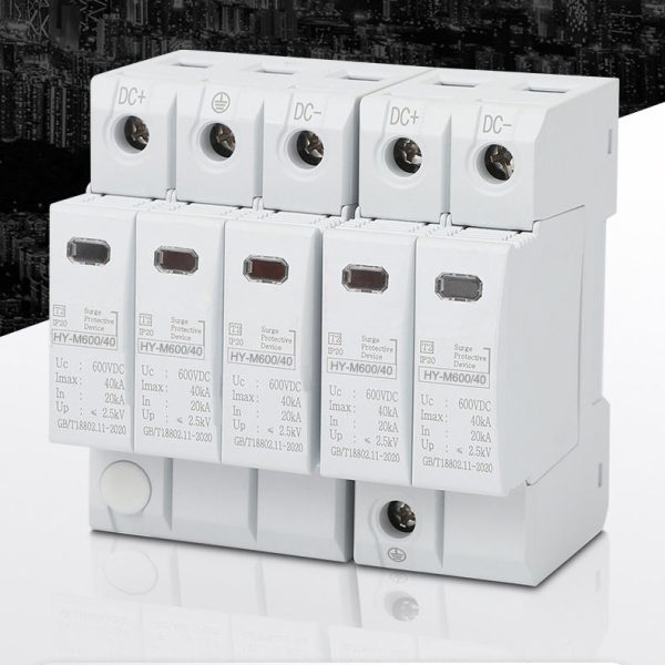 Solar PV 20KA-40ka 2P 3P DC 500V 600V 800V 1000V 1500V DPS Surge Protector Arrester Surge Protective Device SPD - Image 5
