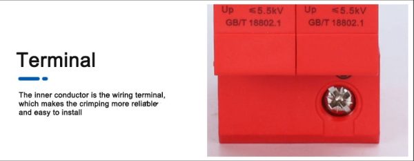 2Pole 2P DC 1000V Solar PV Surge Protector DPS Protection Arrester Device 20KA-40ka Surge Protection Type T2 - Image 6