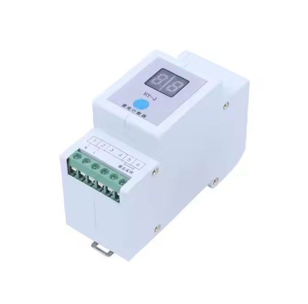 Mechanical Lightning Strike Counter IP65 Surge Impulse Counter Din Rail Indirect Lightning Counter 0-99 Bit Plastic Material