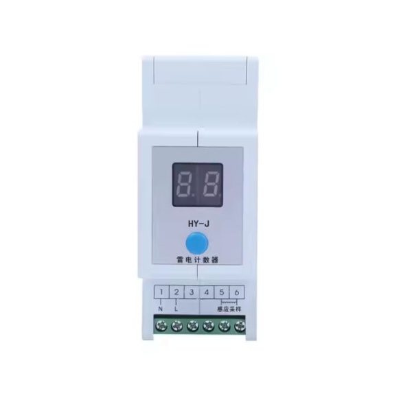 Mechanical Lightning Strike Counter IP65 Surge Impulse Counter Din Rail Indirect Lightning Counter 0-99 Bit Plastic Material - Image 2