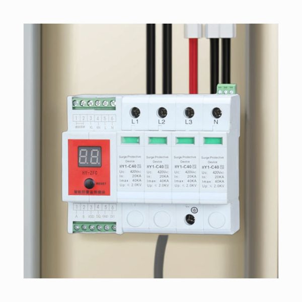 Intelligent T2 Three-Phase 40KA Combination Lightning Protection Module Efficient Lightning Protection Device - Image 2