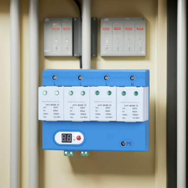 AC SPD 100KA 1P 2P 3P 4P 275V T2 Surge Protector for Electronic Equipment Lightning Protection Device - Image 2