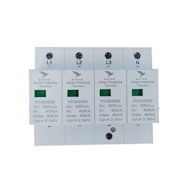 80KA T2 Low Voltage Three-Phase Lightning Arrester Surge Protector SPD Distribution for Electronic Equipment - Image 2