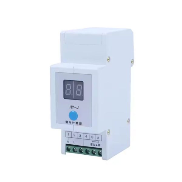 Mechanical Lightning Strike Counter IP65 Surge Impulse Counter Din Rail Indirect Lightning Counter 0-99 Bit Plastic Material - Image 3