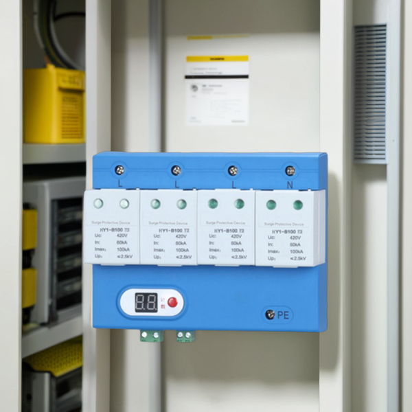 AC SPD 100KA 1P 2P 3P 4P 275V T2 Surge Protector for Electronic Equipment Lightning Protection Device - Image 3