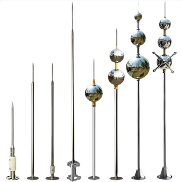 Lightning Protection Device for Steel Structure With 15m Independent Lightning Rod and Lightning Rod - Image 4