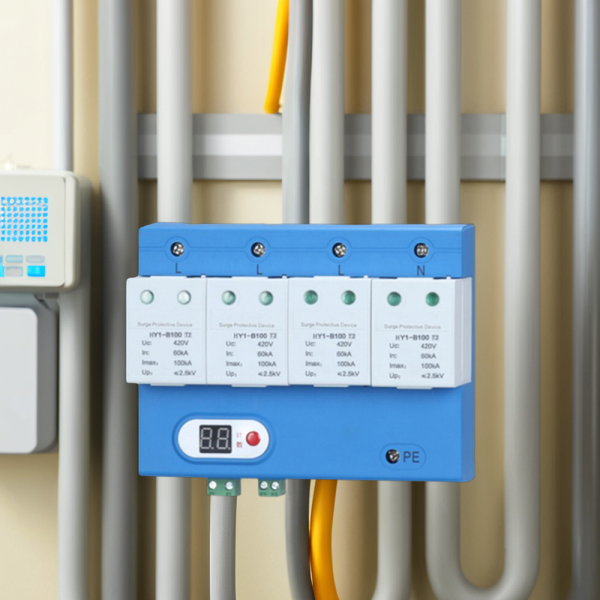 AC SPD 100KA 1P 2P 3P 4P 275V T2 Surge Protector for Electronic Equipment Lightning Protection Device - Image 4