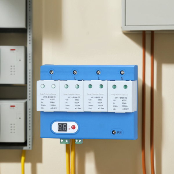 AC SPD 100KA 1P 2P 3P 4P 275V T2 Surge Protector for Electronic Equipment Lightning Protection Device - Image 6